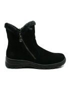 Rieker Ghete dama negre - cu blanita si fermoar decorativ - Negru