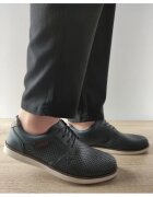 Rieker Pantofi Casual Perforati Barbati B2306-14 Bleumarin - Albastru - Albastru
