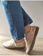 Rieker Pantofi Casual Perforati Dama 47675-60 Bej - Bej - Bej