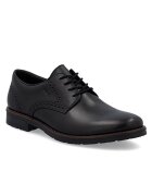 Rieker Pantofi joși clasici din piele neagră pentru bărbați 14642-00
