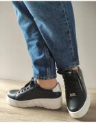 Rieker Pantofi Sport Dama W2605-00 Negri - Negru -