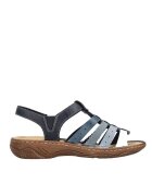 Rieker Sandale casual - dama - ANTISTRESS - V2875-90 bleumarin - piele ecologica - Bleumarin
