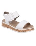 Rieker Sandale casual - dama - REVOLUTION - W0800-80 alb - piele ecologica - Alb