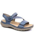 Rieker Sandale sportive cu velcro pentru femei 64870-14 albastru 06923