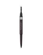 Rimmel Creion pentru sprancene automatic London 2-in-1 Brow this Way 003 Dark Brown - 0.4 g