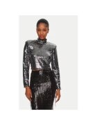 Rinascimento Bluza dama - 305017895 - Poliester - Argintiu - Argintiu