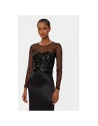 Rinascimento Bluza dama - 305119186 - Poliamida/Poliester - Negru - Negru