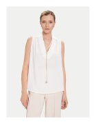 Rinascimento Bluza de dama - alb - material sintetic