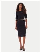 Rinascimento Rochie midi dama negru - fabrica eleganta
