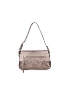 Roberta Rossi Geanta crossbody de piele cu tinte - Bronz