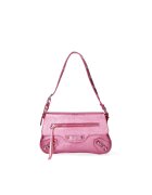 Roberta Rossi Geanta crossbody de piele cu tinte - Fucsia