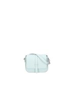Roberta Rossi Geanta crossbody din piele cu bareta ajustabila - Albastru deschis