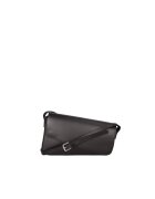 Roberta Rossi Geanta crossbody din piele cu clapa - Negru
