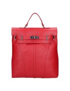 Roberta Rossi Rucsac convertibil de piele 32739 - Rosu