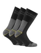 Rohner basic Rohner - basic - Set de sosete lungi unisex Power Worker Wilmax 13351 - 3 perechi - Negru/Gri