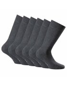 Rohner basic Rohner - Set de sosete lungi unisex - 6 perechi - Gri antracit