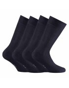 Rohner basic Set de sosete lungi - 4 perechi - Bleumarin