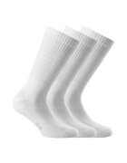 Rohner basic Set de sosete unisex lungi - 3 perechi - Alb