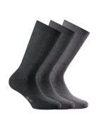 Rohner basic Set de sosete unisex lungi - 3 perechi - Gri/Gri deschis/Gri inchis
