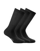 Rohner basic Set de sosete unisex lungi - 3 perechi - Negru