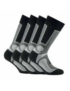 Rohner basic Set de sosete unisex lungi - 4 perechi - Gri
