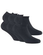 Rohner basic Set de sosete unisex pana la glezna 14347 - 6 perechi - Negru
