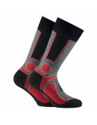 Rohner basic Set de sosete unisex pentru trekking - 2 perechi - Rosu