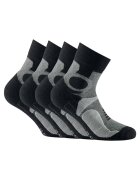 Rohner basic Set de sosete unisex scurte - 4 perechi - Gri