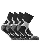 Rohner basic Set de sosete unisex scurte - 4 perechi - Gri