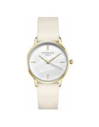 Rosefield Ceas dama Pearl Edit - Alama/Placat cu aur/Piele ecologica - 36 mm - Multicolor