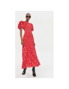 ROTATE Rochie dama - 304120121 - Viscoza - Negru - Rosu