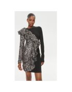 ROTATE Rochie dama Viscoza/Poliamida - Negru - Negru