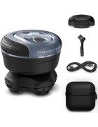 Rowenta Aparat de ras pentru cap Head Shaver - pana la 80 minute autonomie - 7300 RPM - 5 capete flexibile cu invelis din titan - precizie de 0.1 mm - tehnologia GentleSkin - Wet & Dry - husa inclusa - negru & albastru
