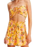 Roxy Bluza crop cu imprimeu floral Island Hops -