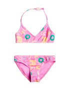 Roxy Costum de baie din doua piese - cu imprimeu Funny Bambino - Fucsia