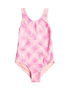 Roxy Costum de baie intreg - cu imprimeu Flower Plaid - Roz deschis