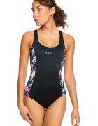Roxy Costum de baie intreg cu imprimeu tropical Active - Bleumarin