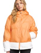 Roxy Geaca impermeabila cu gluga si vatelina - pentru schi Chloe - Alb/Portocaliu