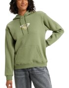 Roxy Hanorac din amestec de bumbac cu buzunare kangaroo Surf Stoked - Verde pal