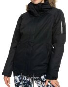 Roxy Jacheta de snowboard si schi pentru femei impermeabila - neagra - poliester - cu gluga detasabila