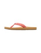 Roxy Papuci flip-flop cu aspect impletit Porto - Roz somon
