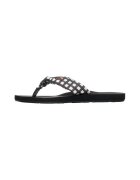 Roxy Papuci flip-flop cu garnituri cu imprimeu Paia V - Alb/Negru stins