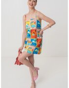 Roxy Rochie mini cu imprimeu grafic - Portocaliu/Roz/Albastru
