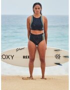 Roxy SLip cu talie inalta - Verde inchis/Gri antracit