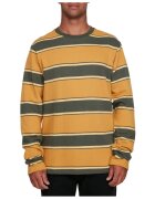 RVCA Pulover cu dungi si decolteu la baza gatului -