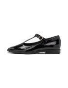 RYLKO Balerini Mary Jane cu aspect lacuit - Negru