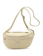 RYLKO Geanta crossbody de piele cu bareta ajustabila Kidney - Crem