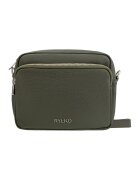RYLKO Geanta crossbody de piele cu bareta ajustabila - Verde inchis