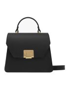 RYLKO Geanta crossbody din piele cu bareta detasabila - Negru