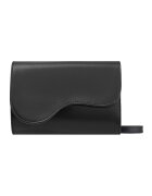 RYLKO Geanta crossbody din piele cu clapa si lant - Negru